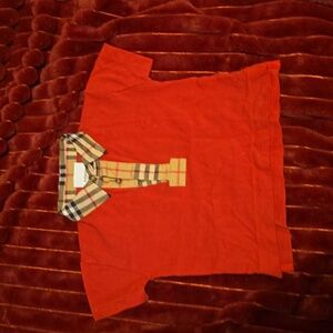 Burberry polo shirt red 18m